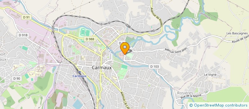 localisation de l'entreprise BELLAMAR  CARMAUX