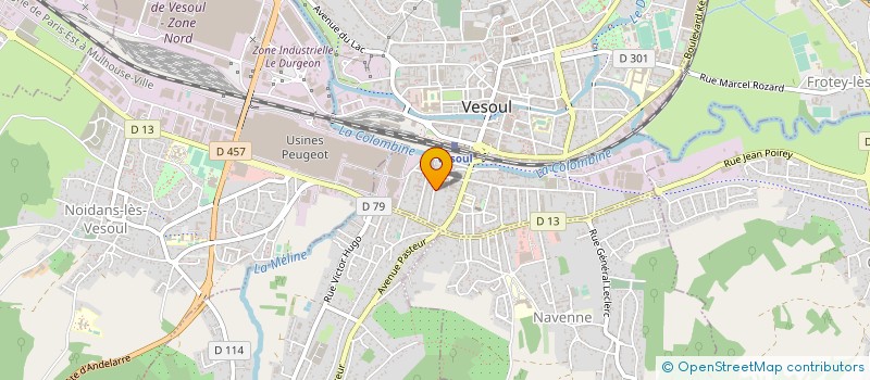 localisation de l'entreprise BELLAMBRE  VESOUL