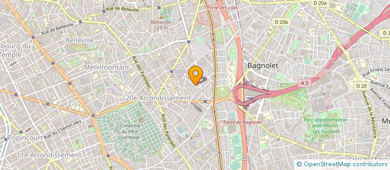 localisation de l'entreprise BELLAMY D3M  PARIS