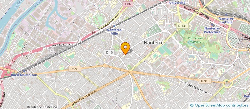 localisation de l'entreprise BELLAMY MONTI M MONTI RIGAL M à NANTERRE