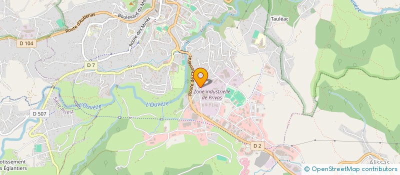 localisation de l'entreprise BELLANDE  PRIVAS