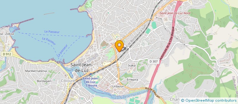 localisation de l'entreprise BELLANFANT à SAINT-JEAN-DE-LUZ