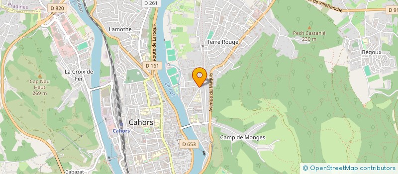 localisation de l'entreprise BELLANGER  CAHORS