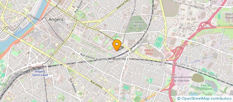 localisation de l'entreprise BELLANGER ASSOCIES à ANGERS