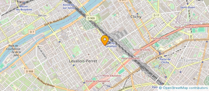 localisation de l'entreprise BELLANGER AUTOMOBILES à LEVALLOIS-PERRET