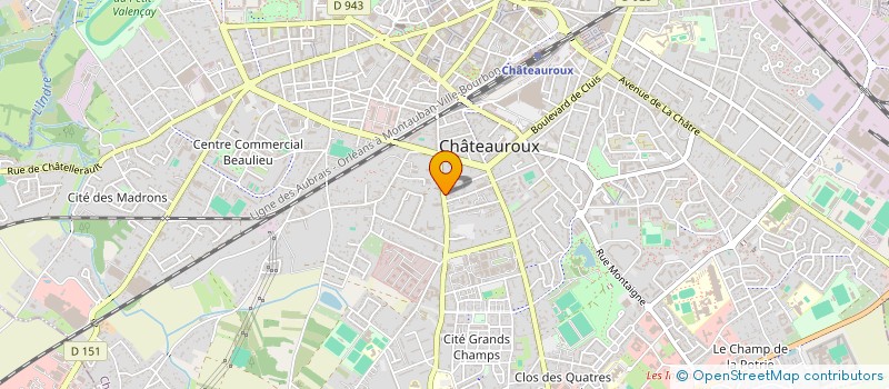 localisation de l'entreprise BELLANGER-ROUILLON à CHATEAUROUX