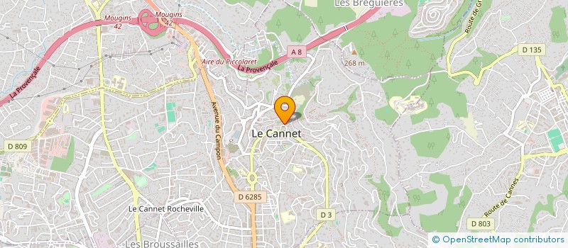 localisation de l'entreprise BELLARIO à LE CANNET