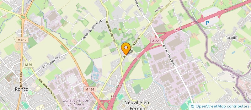localisation de l'entreprise BELLARN à NEUVILLE-EN-FERRAIN