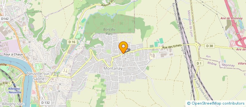 localisation de l'entreprise BELLAS  MONTANAY