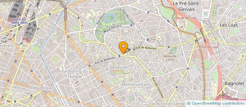 localisation de l'entreprise BELLATRIX à PARIS