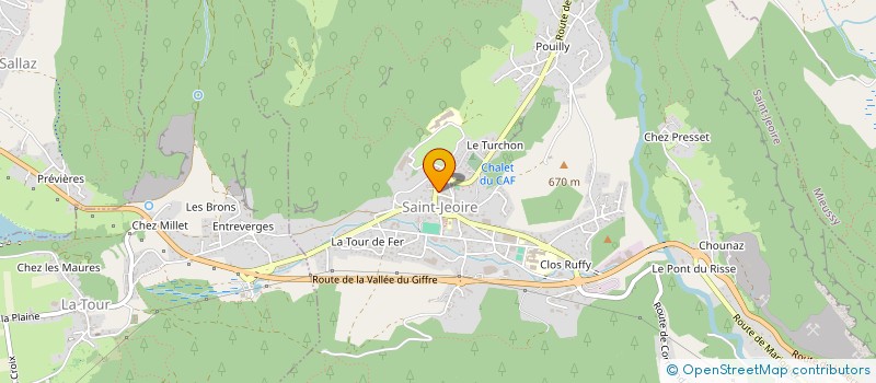 localisation de l'entreprise BELLAVALLIS  SAINT-JEOIRE