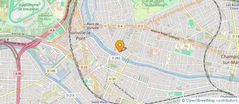 localisation de l'entreprise BELLAVISTA à JOINVILLE-LE-PONT