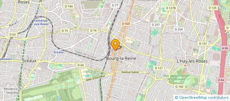 localisation de l'entreprise BELLAVISTA LECLERC à BOURG-LA-REINE