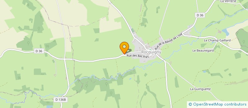 localisation de l'entreprise BELLAVOINE BENOIT à ROCQUIGNY