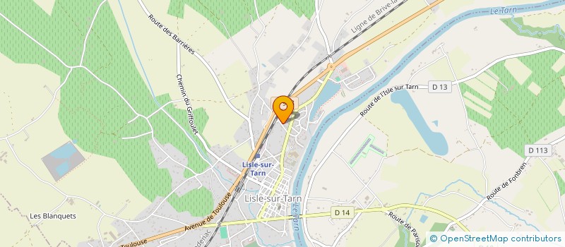 localisation de l'entreprise BELLAVOL à LISLE-SUR-TARN