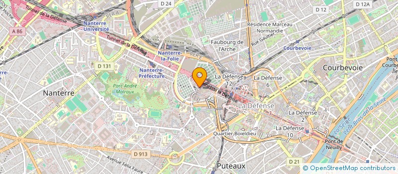 localisation de l'entreprise BELLE  NANTERRE