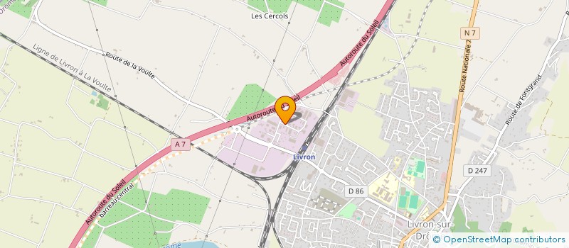 localisation de l'entreprise BELLE  LIVRON-SUR-DROME