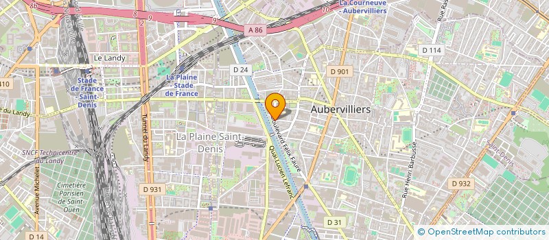 localisation de l'entreprise BELLE AFFAIRE à AUBERVILLIERS