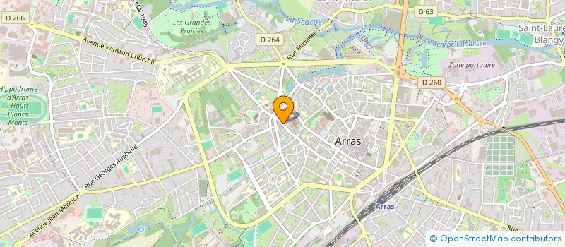 localisation de l'entreprise BELLE AIRE à ARRAS