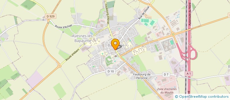 localisation de l'entreprise BELLE ATTITUDE à BAPAUME