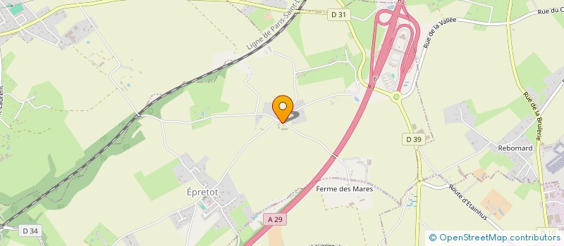 localisation de l'entreprise BELLE AU VENT  EPRETOT