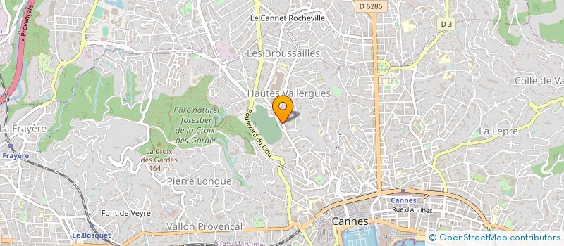 localisation de l'entreprise BELLE AURORE CTIM à CANNES