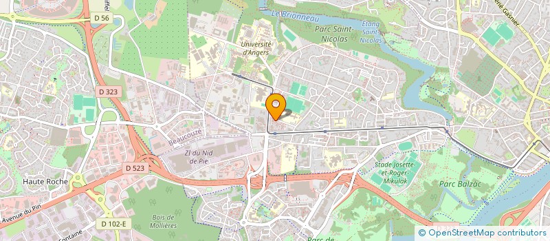 localisation de l'entreprise BELLE BEILLE CONCEPT PRODUCTION à ANGERS