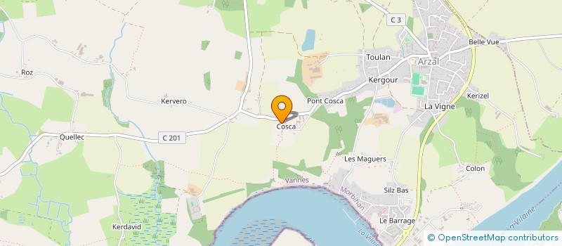 localisation de l'entreprise BELLE CAMPAGNE  ARZAL