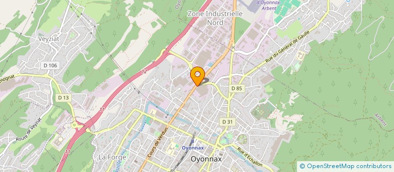 localisation de l'entreprise BELLE COMBE à OYONNAX
