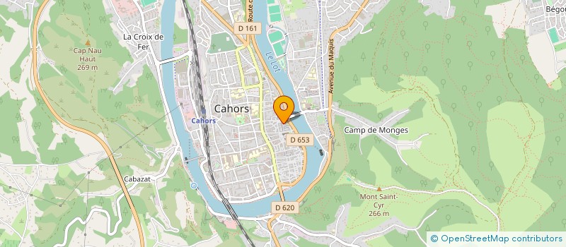 localisation de l'entreprise BELLE CROIX  CAHORS