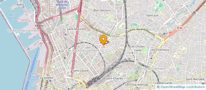 localisation de l'entreprise BELLE DE MAI DIFFUSION SARL à MARSEILLE