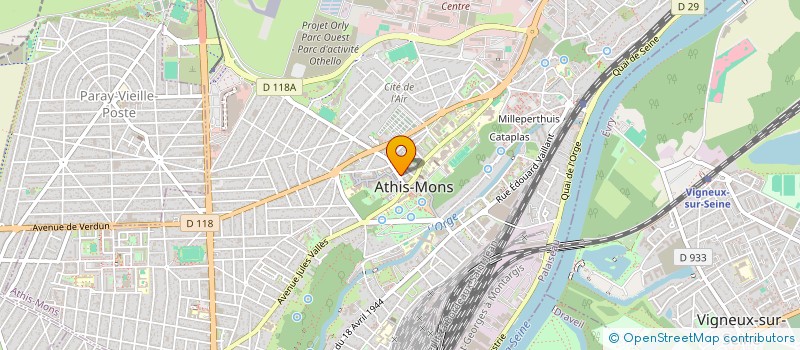 localisation de l'entreprise BELLE DE NUIT à ATHIS-MONS