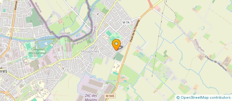 localisation de l'entreprise BELLE DECONINCK  HOUPLINES