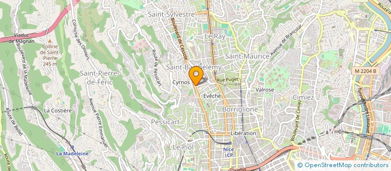 localisation de l'entreprise BELLE EN SOIE à NICE