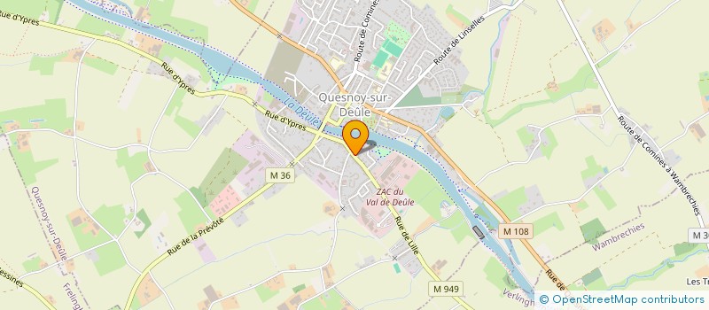 localisation de l'entreprise BELLE EN SOIE à QUESNOY-SUR-DEULE