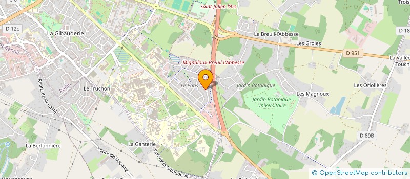 localisation de l'entreprise BELLE ENFANCE à POITIERS