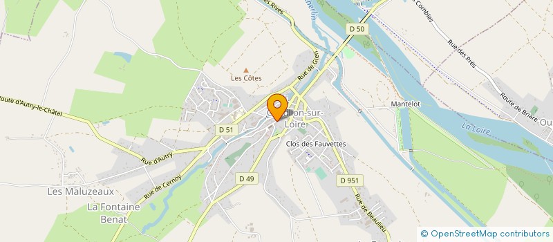 localisation de l'entreprise BELLE EPOQUE à CHATILLON-SUR-LOIRE