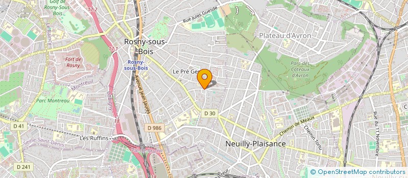 localisation de l'entreprise BELLE EPOQUE à ROSNY-SOUS-BOIS