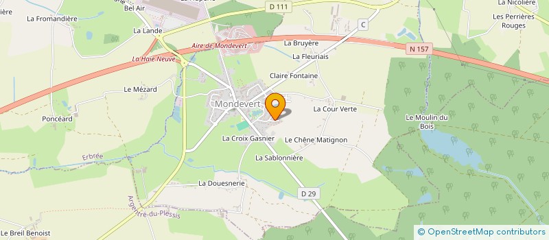 localisation de l'entreprise BELLE ET BIEN MEDICAL  MONDEVERT