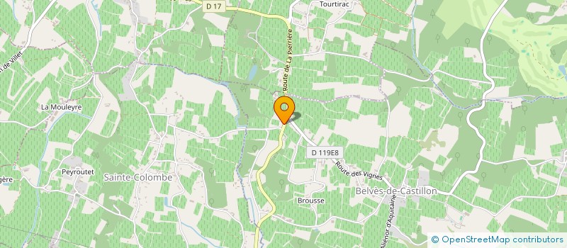 localisation de l'entreprise BELLE ET ELEGANTE CONFORTABLE MAISON  BELVES-DE-CASTILLON