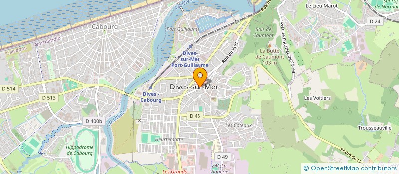 localisation de l'entreprise BELLE ET NORMANDE à DIVES-SUR-MER