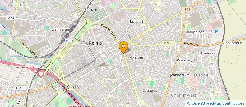 localisation de l'entreprise BELLE ET ZEN INSTITUT  REIMS