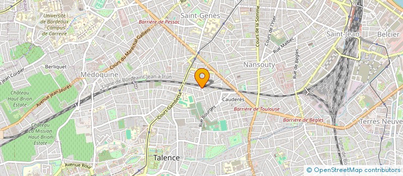 localisation de l'entreprise BELLE ETOILE  TALENCE