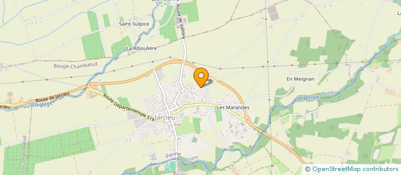 localisation de l'entreprise BELLE ETOILE  JARCIEU