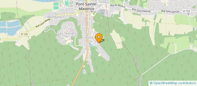 localisation de l'entreprise BELLE ETOILE  PONT-SAINTE-MAXENCE