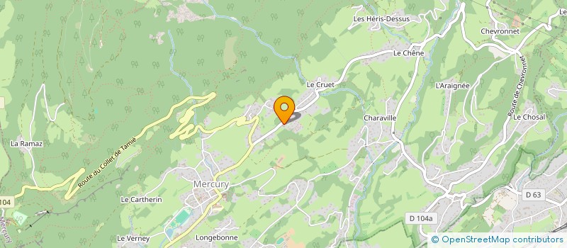 localisation de l'entreprise BELLE ETOILE  MERCURY