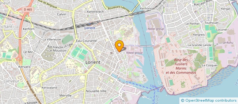 localisation de l'entreprise BELLE FACADE  LORIENT