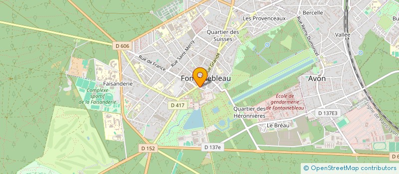 localisation de l'entreprise BELLE FONTAINE  FONTAINEBLEAU