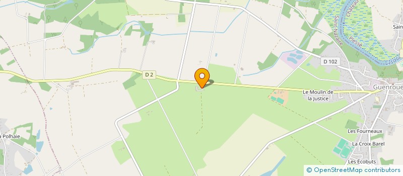 localisation de l'entreprise BELLE FONTAINE  GUENROUET