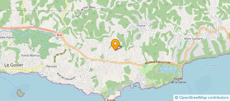 localisation de l'entreprise BELLE GALANTE  LE GOSIER